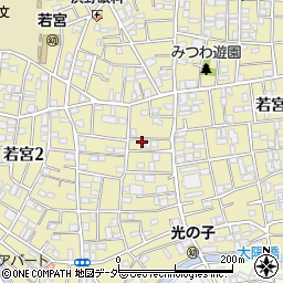 東京都中野区若宮2丁目6-11周辺の地図