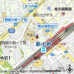 ココカラファイン新小岩北口店周辺の地図
