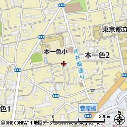 東京都江戸川区本一色2丁目4-6周辺の地図