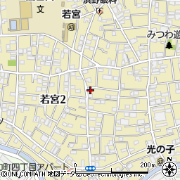 東京都中野区若宮2丁目10-7周辺の地図