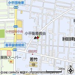 東京都小平市回田町136-8周辺の地図