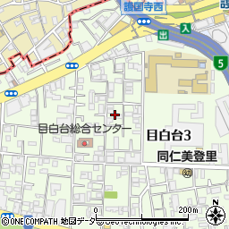 東京都文京区目白台3丁目21周辺の地図