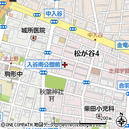 東京都台東区松が谷4丁目10-5周辺の地図