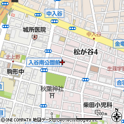 東京都台東区松が谷4丁目10-4周辺の地図