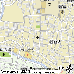 東京都中野区若宮2丁目46周辺の地図