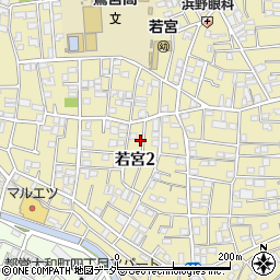 東京都中野区若宮2丁目36-13周辺の地図