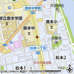 東京都江戸川区松本1丁目37周辺の地図