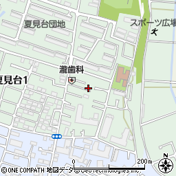 千葉県船橋市夏見台1丁目12周辺の地図