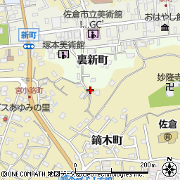 千葉県佐倉市鏑木町123周辺の地図
