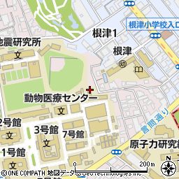 東京都文京区弥生2丁目18周辺の地図