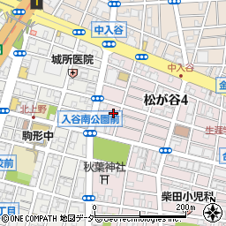東京都台東区松が谷4丁目13-10周辺の地図
