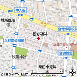 東京都台東区松が谷4丁目19-2周辺の地図