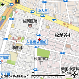 東京都台東区松が谷4丁目13-4周辺の地図