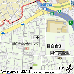 東京都文京区目白台3丁目21-8周辺の地図