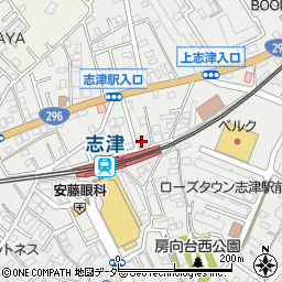 ローソン佐倉志津駅北口店周辺の地図