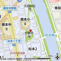 東京都江戸川区松本2丁目35-20周辺の地図