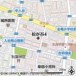 東京都台東区松が谷4丁目19周辺の地図