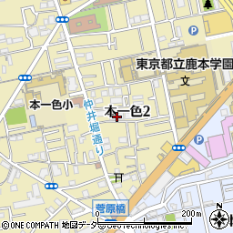 東京都江戸川区本一色2丁目17-2周辺の地図