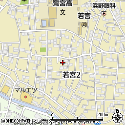 東京都中野区若宮2丁目35-15周辺の地図