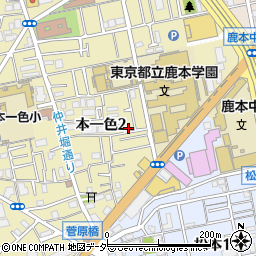 東京都江戸川区本一色2丁目17-20周辺の地図