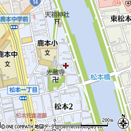 東京都江戸川区松本2丁目36-3周辺の地図