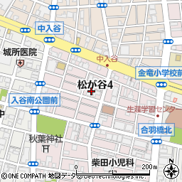 東京都台東区松が谷4丁目19-6周辺の地図