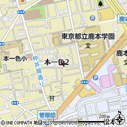 東京都江戸川区本一色2丁目17-22周辺の地図