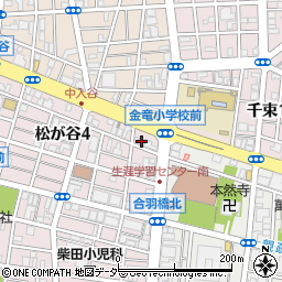 東京都台東区松が谷4丁目25-3周辺の地図