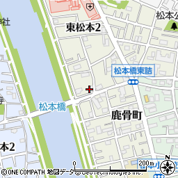 東京都江戸川区東松本周辺の地図