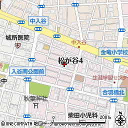 東京都台東区松が谷4丁目19-4周辺の地図