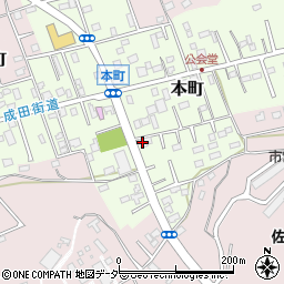 千葉県佐倉市本町114周辺の地図