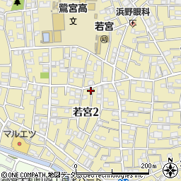 東京都中野区若宮2丁目36-10周辺の地図