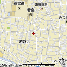 東京都中野区若宮2丁目29-10周辺の地図