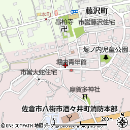 佐倉大蛇郵便局周辺の地図