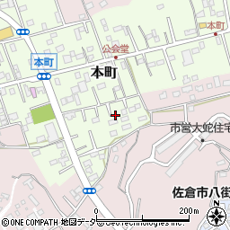 千葉県佐倉市本町116-13周辺の地図