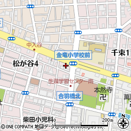 東京都台東区松が谷4丁目25周辺の地図