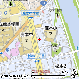 東京都江戸川区松本2丁目34周辺の地図