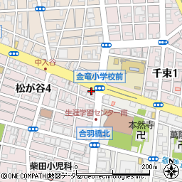 東京都台東区松が谷4丁目25-8周辺の地図