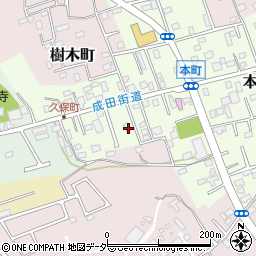 千葉県佐倉市本町87周辺の地図