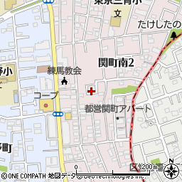 東京都練馬区関町南2丁目25周辺の地図