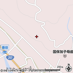 岐阜県中津川市加子母中切周辺の地図