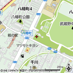 東京都武蔵野市八幡町周辺の地図