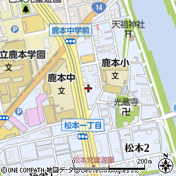 東京都江戸川区松本2丁目34-5周辺の地図