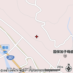 岐阜県中津川市加子母（中切）周辺の地図