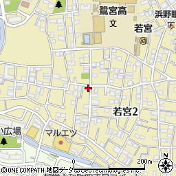 東京都中野区若宮2丁目46-9周辺の地図
