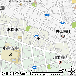 江戸川東松本郵便局 ＡＴＭ周辺の地図