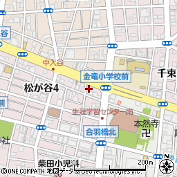 東京都台東区松が谷4丁目25-5周辺の地図