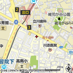 朝日新聞　サービスアンカー・豊島区ＡＳＡ目白周辺の地図