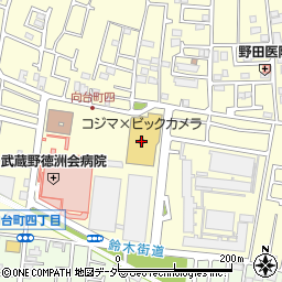 コジマ×ビックカメラ西東京店周辺の地図