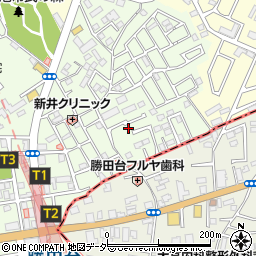 千葉県八千代市勝田台北3丁目23-8周辺の地図